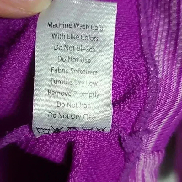 RBX Active Women's Cowl Neck Sweatshirt Thumb Holes Purple Size XLarge - Picture 8 of 12